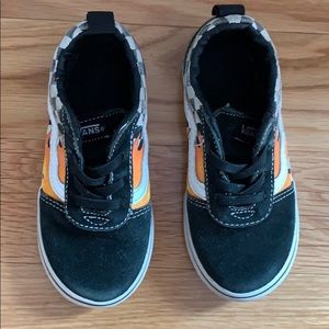 Boys Fire Slip On Vans